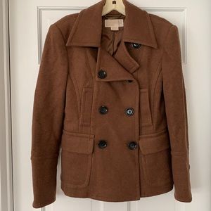 Michael Kors Brown Wool Jacket, Size Medium